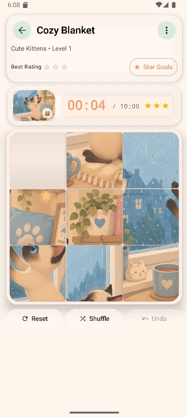 Cozy Cat Slide Puzzle screenshot
