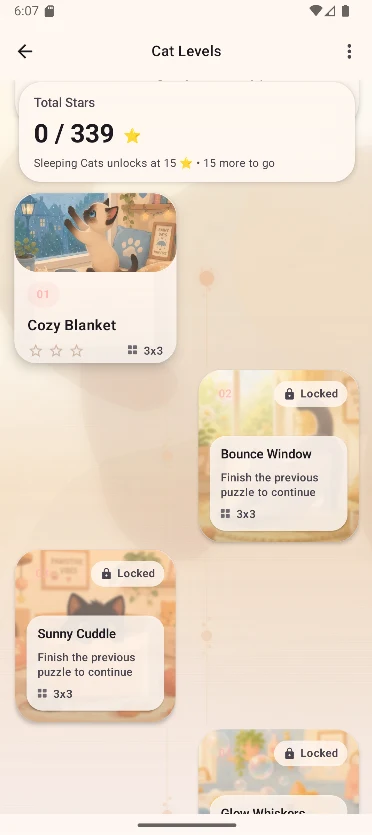 Cozy Cat Slide Puzzle screenshot